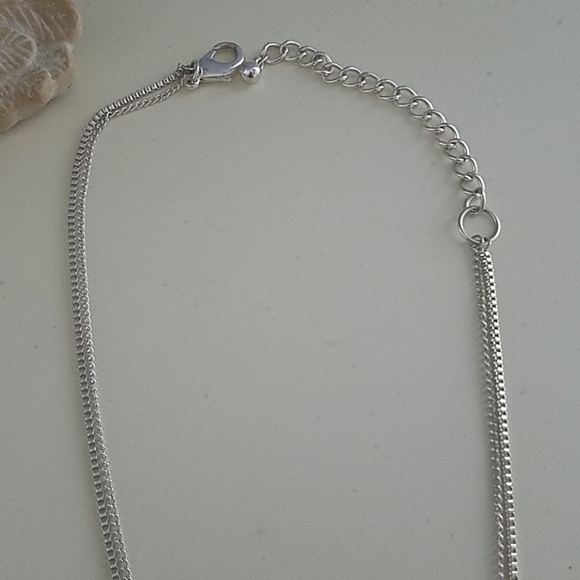 Adjustable Double-Strand Silver Necklace 26" - Picture 3 of 3